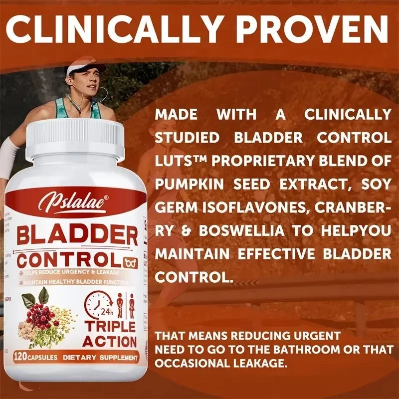 Bladder Control - Supports Urinary Tract Function and Bladder Health, To Cleanse and Protect The Kidneys & Bladder - 120pcs