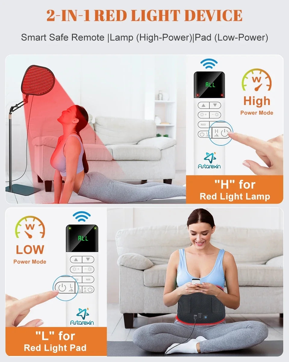 432PCS Red Light Therapy Bracket Light Mat 2-in-1 Relieve Muscle Pain For Full Body Face Near Infrared Light Sauna For Body Face