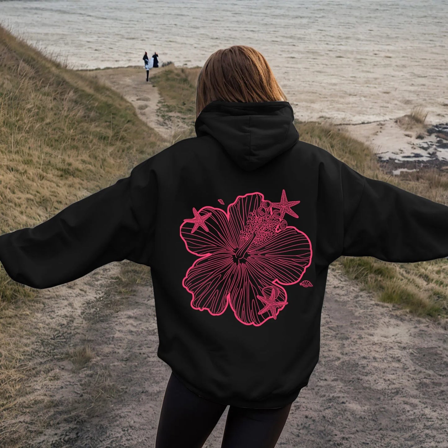 over Sized Hoodies for Women Women Hoodie Hooded Sweatshirt Casual Long Sleeve Pullover Loose Autumn Sweatshirt Long Sweatshirts