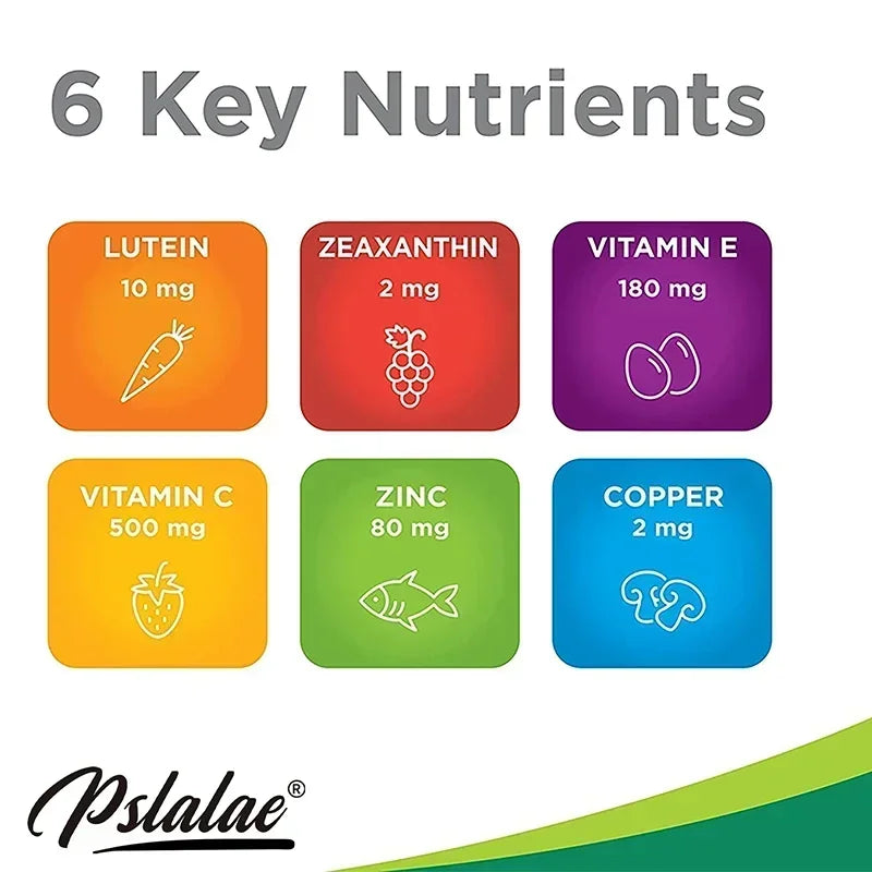 AREDS 2 Eyes Capsules - Contains Lutein and Zeaxanthin To Support Eye Health, Relieve Eye Fatigue and Improve Vision
