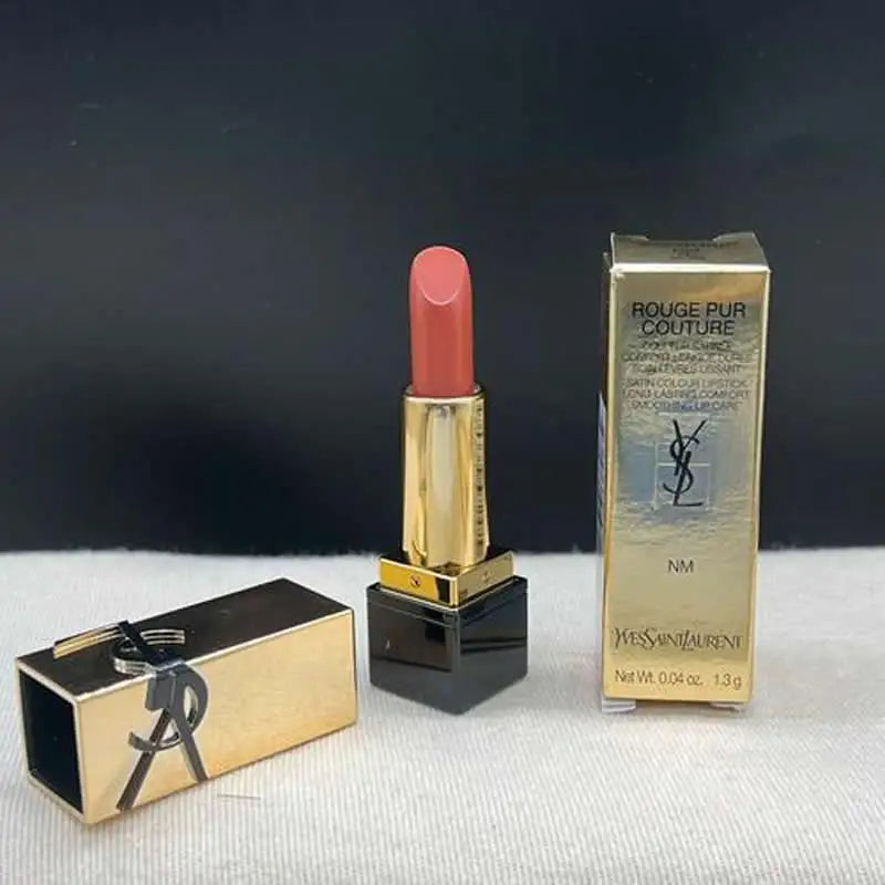 YSL Rouge Pur Couture Satin Lipstick Mini NM Nu Muse 1.3g Moisturizing Long Lasting Lipstick with Ceramides Nourishing Lip Care