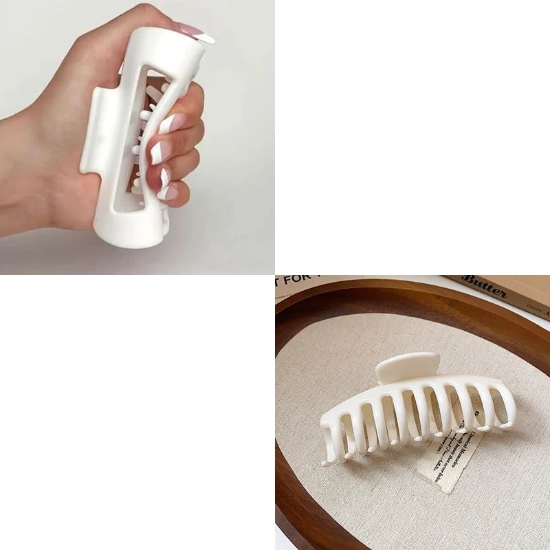 2025 New Soft Silicone Hair Claw Clips for Women Non Fragile Bendable Shark Clip Anti Drop Hairpin Headgear Does Not Hurt Hair