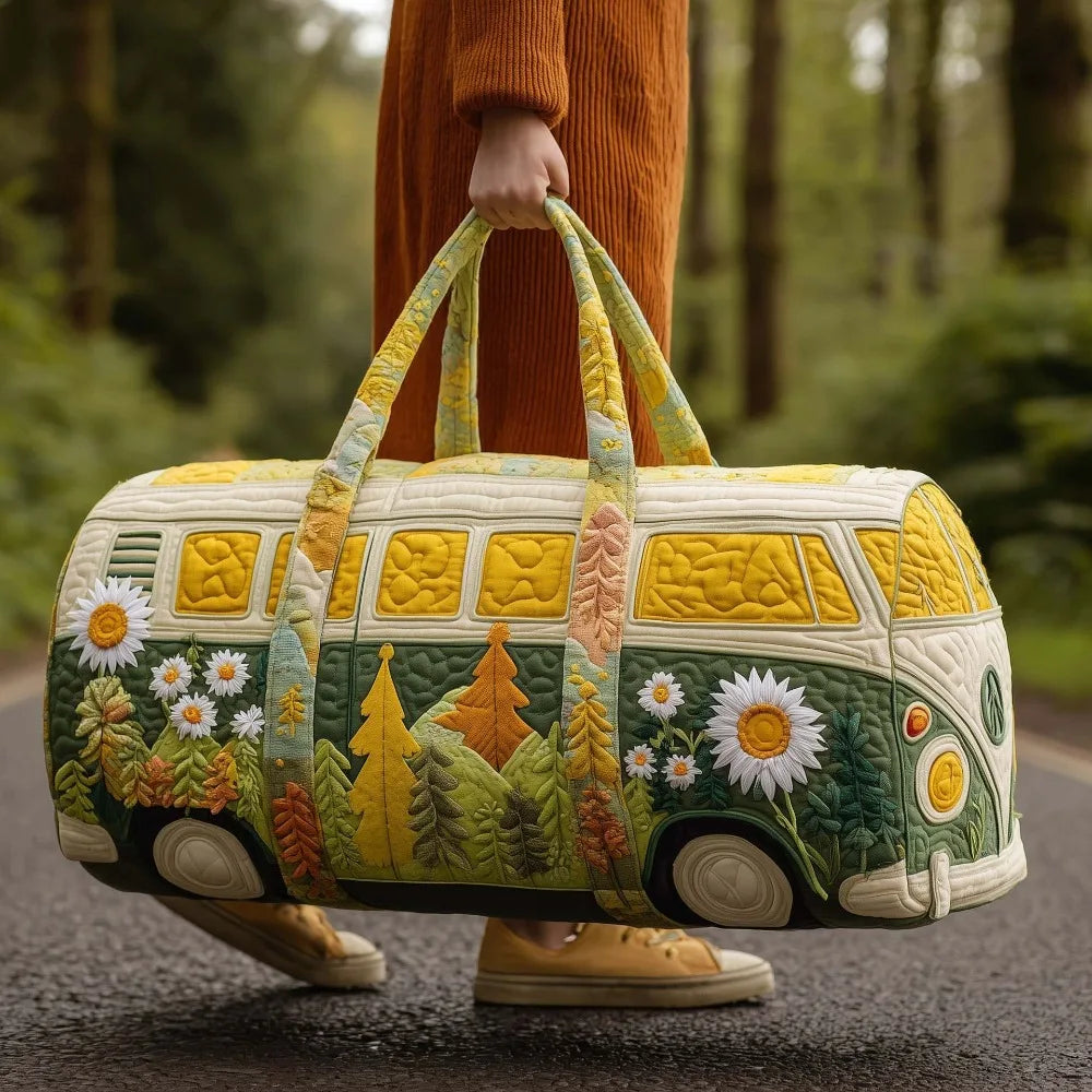 Adjustable Strap Quilted Duffle Bag 3D Quilting Craft Tote Bags Travel Duffel Bag Large Capacity Short-distance Handbag
