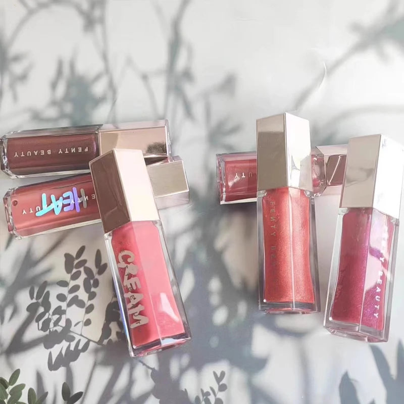 Fenty Beauty MAUVE WIVE Lip Gloss Waterproof Liquid Lipstick Nude Pink Lips Tint Makeup Lip Glaze Cosmetics Red Lip Stain