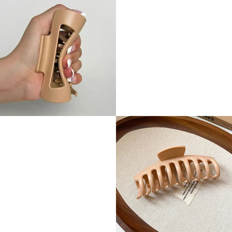 2025 New Soft Silicone Hair Claw Clips for Women Non Fragile Bendable Shark Clip Anti Drop Hairpin Headgear Does Not Hurt Hair
