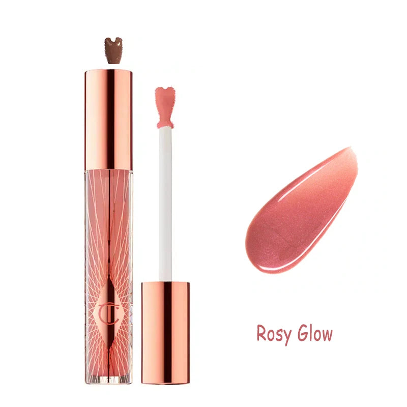 Charlotte Tilbury Silky Smooth Lipstick Solid Lip Gloss Does Not Stick To The Glass Water Glow Collagen Mirror glass Lip Gloss