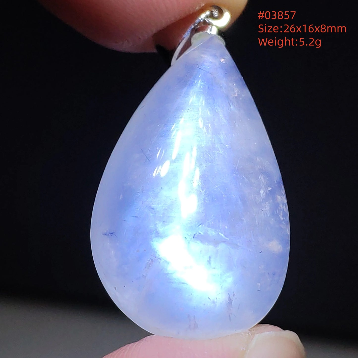 Natural Moonstone Blue Light Pendant Oval Beads Women Men Necklace 925 Silver Moonstone Pendant AAAAAA