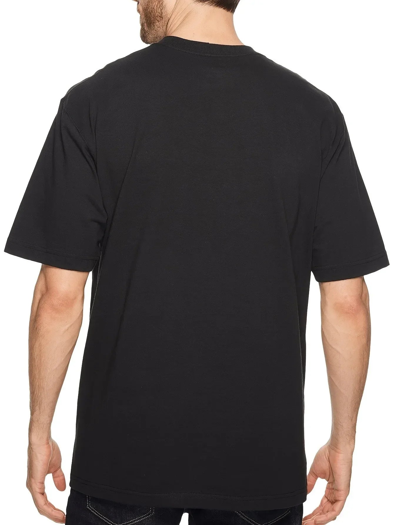 Men's 100% Cotton Large Size Short-sleeved T-shirt, Tshirts Oversized, Christmas T Shirts, Tshirts for Men Clearance Sale