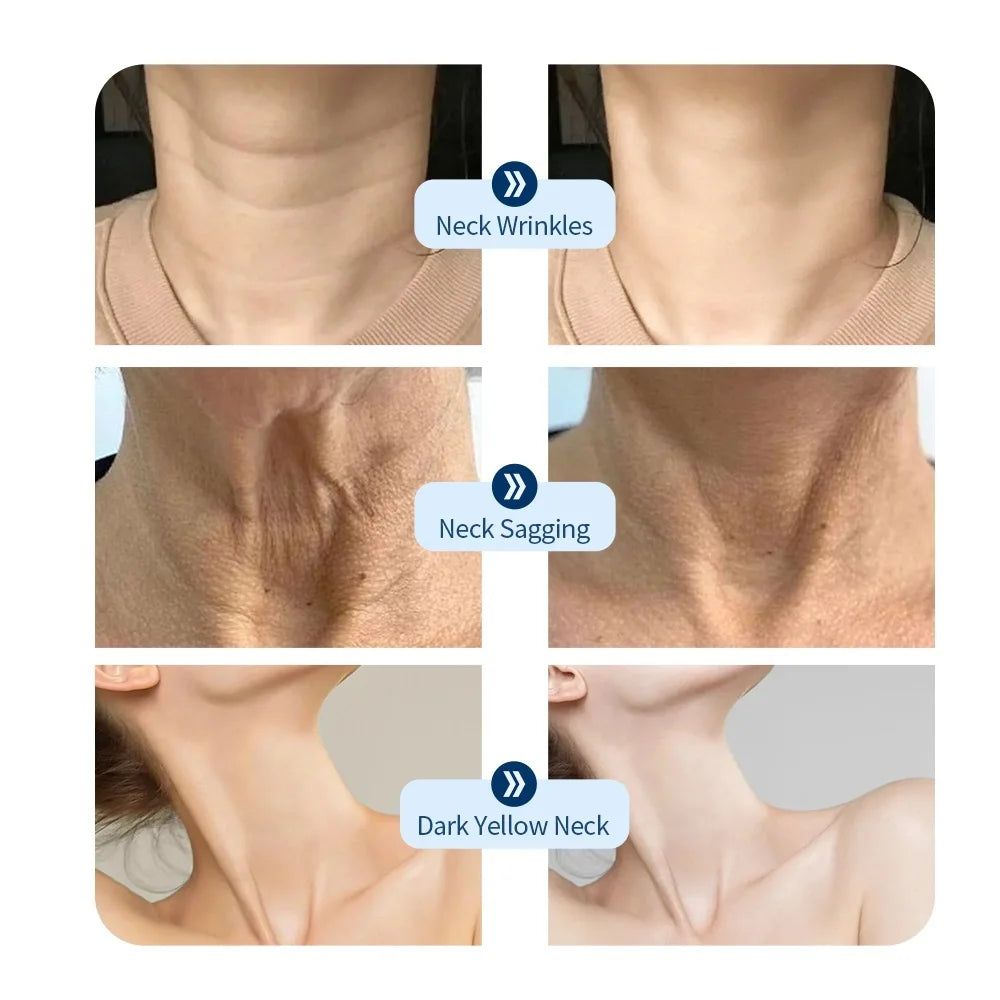 Neck LED Mask 7 Colors Photon Anti-Wrinkle Skin Brightening Neck Beauty Mask Skin Tightening Neck Wrinkle Remover Skin Care