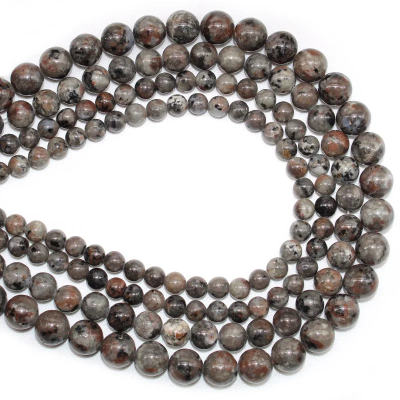 4 6 8 10 12mm Natural purple Stichtite Opal green Larimar stone Round Loose Beads For Jewelry Making DIY Bracelets Necklace 15''