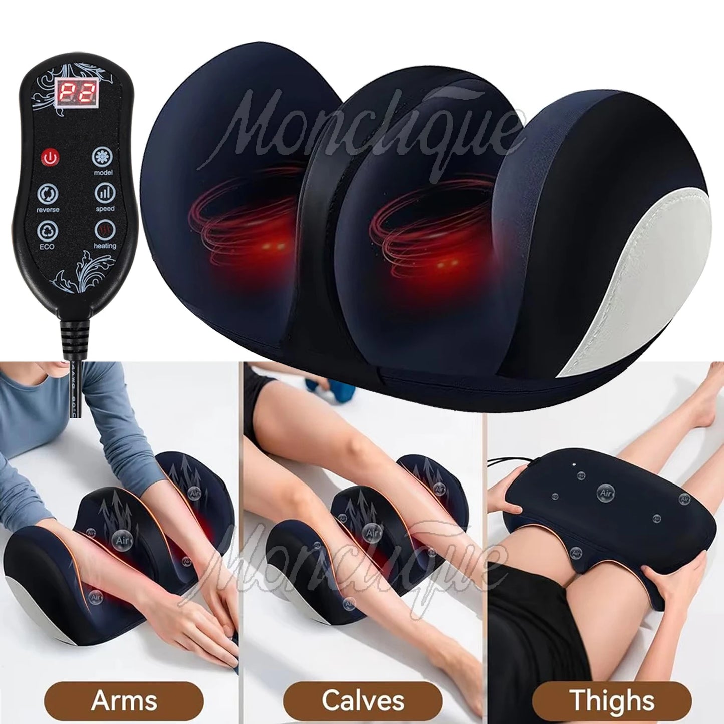 Shiatsu Kneading Electric Heating Foot Leg Massager Hot Therapy Rollers Muscle Relax Big Size Care Foot Machine Tool Household