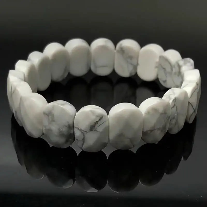 Multi-faceted beads 10x20mm bracelet Natural stone bracelet, agate, crystal quartz Simple bracelet Birthday Christmas Gifts