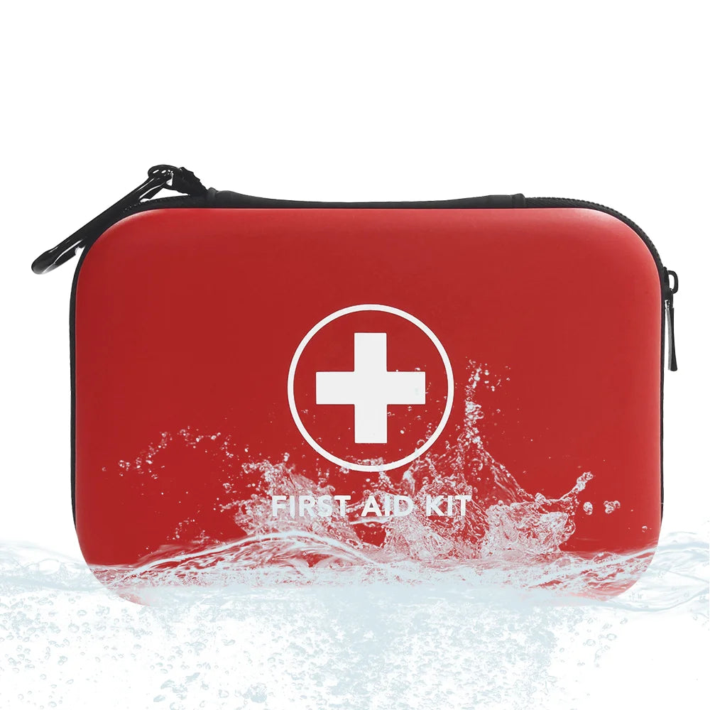 CARBOU 90pcs Waterproof Outdoor Travel Car First Aid Kit Home Small Medical Box Emergency Survival Kit Household Camping