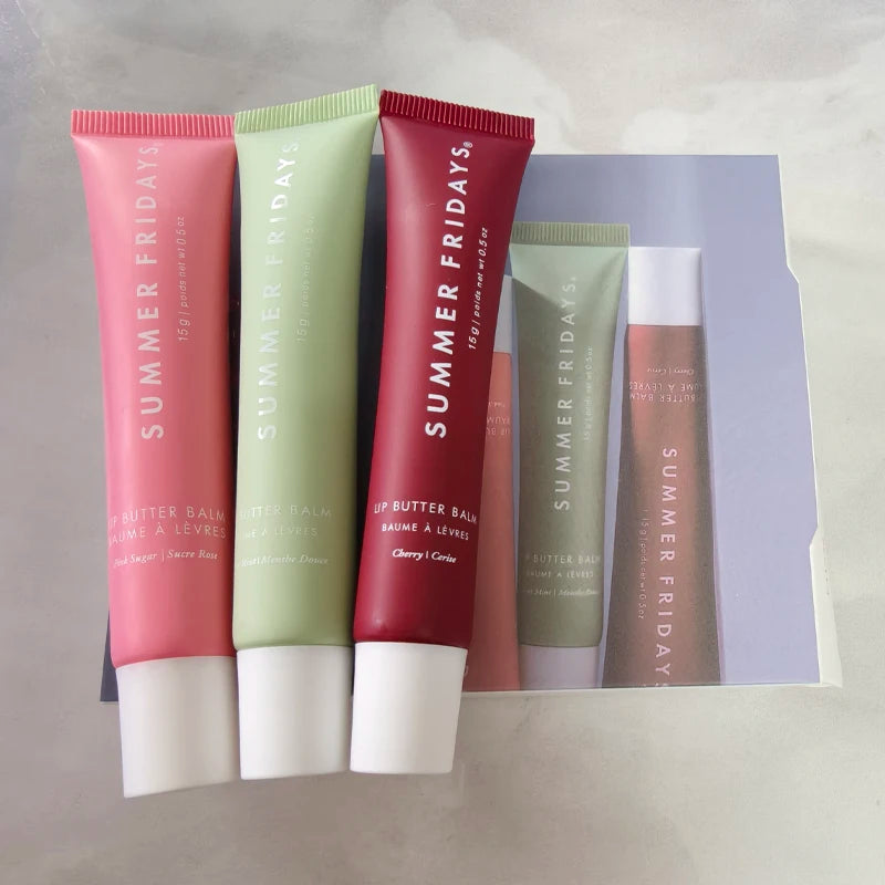 Summer Fridays Lip Balm Moisturizing Mirror Lip Gloss Lip Vanilla Pink Sugar Pink Guava Smell Lipstick Transparent Oil Makeup