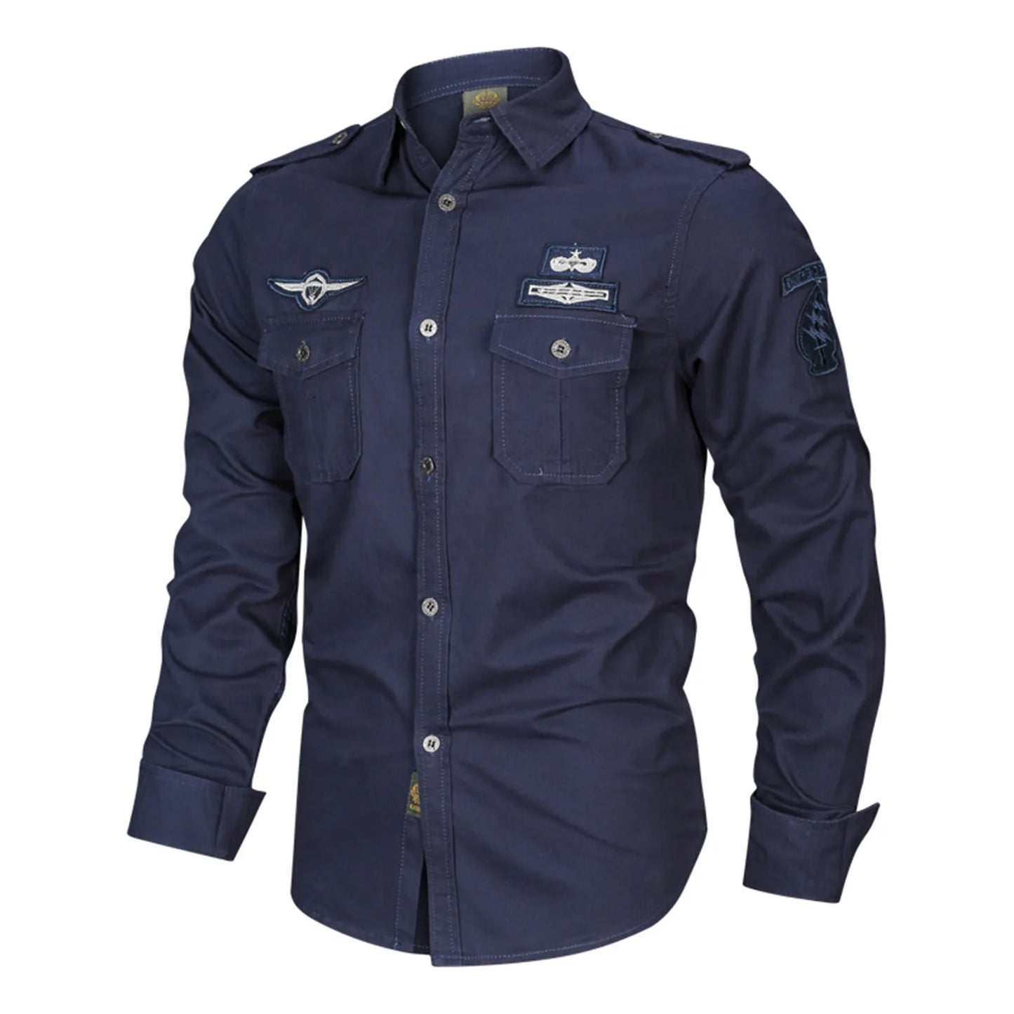 Men'S Solid Color Linen Shirt Mens Spring And Autumn Outdoor Tooling Solid Color Casual Long Sleeved Shirt VêTement Homme