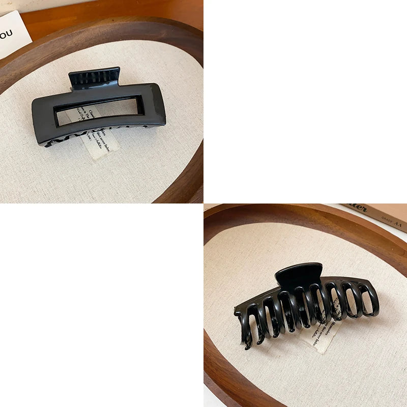 2025 New Soft Silicone Hair Claw Clips for Women Non Fragile Bendable Shark Clip Anti Drop Hairpin Headgear Does Not Hurt Hair