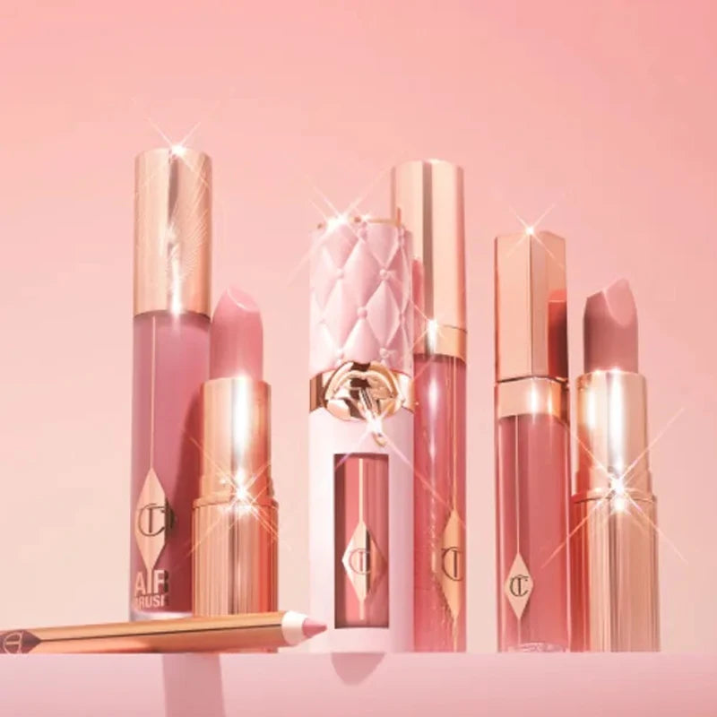 Charlotte Tilbury Silky Smooth Lipstick Solid Lip Gloss Does Not Stick To The Glass Water Glow Collagen Mirror glass Lip Gloss