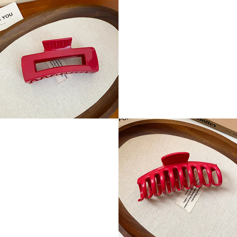 2025 New Soft Silicone Hair Claw Clips for Women Non Fragile Bendable Shark Clip Anti Drop Hairpin Headgear Does Not Hurt Hair