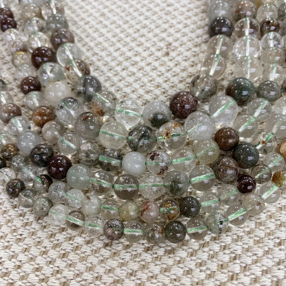 4 6 8 10 12mm Natural purple Stichtite Opal green Larimar stone Round Loose Beads For Jewelry Making DIY Bracelets Necklace 15''