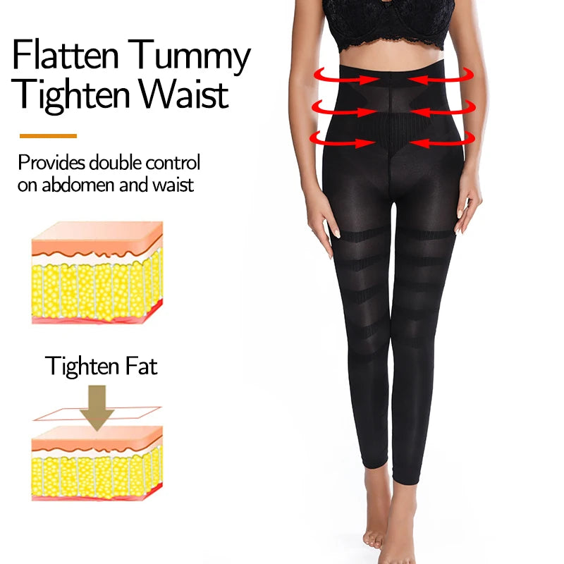 Women Legging High Waist New Leggins Tummy Control Panties Waist Trainer Slimming Pants Body Shaper Thigh Sculpting Slimmer