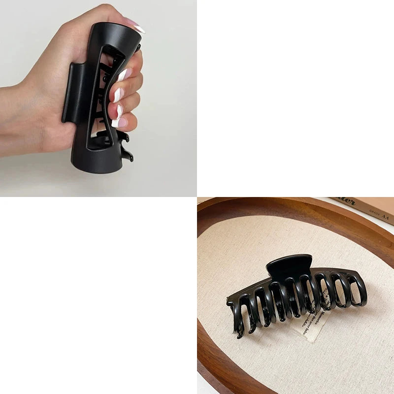 2025 New Soft Silicone Hair Claw Clips for Women Non Fragile Bendable Shark Clip Anti Drop Hairpin Headgear Does Not Hurt Hair