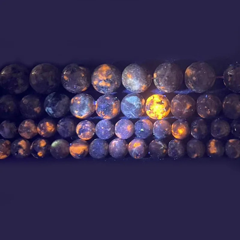 4 6 8 10 12mm Natural purple Stichtite Opal green Larimar stone Round Loose Beads For Jewelry Making DIY Bracelets Necklace 15''