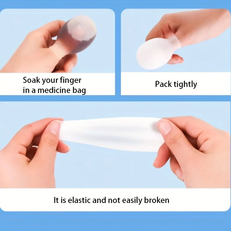 1Pcs Soft Silicone Toe Sleeves Toe Protectors, Reduce Friction Prevents Nail Insertion for Wound Care and Cutaneous Infections