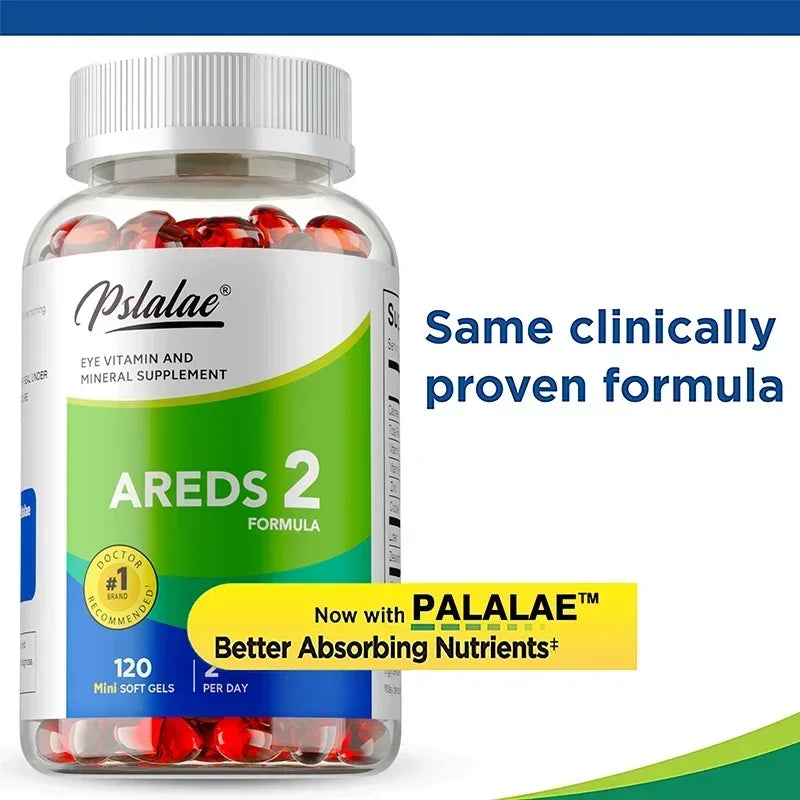 AREDS 2 Eyes Capsules - Contains Lutein and Zeaxanthin To Support Eye Health, Relieve Eye Fatigue and Improve Vision