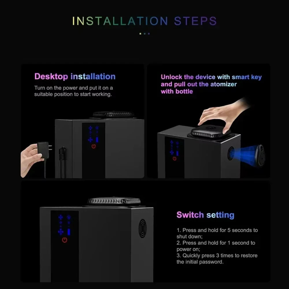NAMSTE 4000m³ HVAC System Aroma Diffuser Smart APP Control Waterless Essential Oil Diffusers Home Air Freshener Perfume diffuser