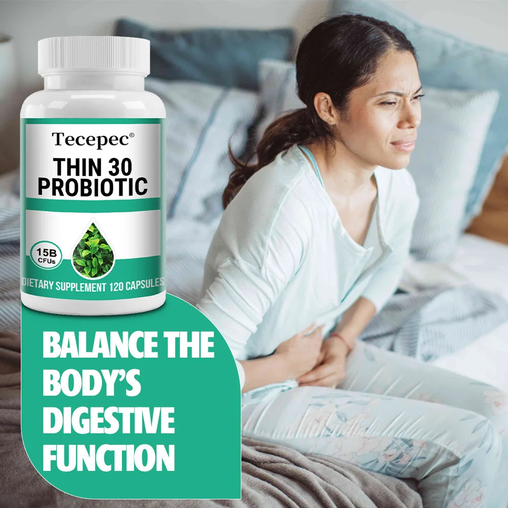 Best Probiotics - 6 Probiotic Strains - with Organic Apple Cider Vinegar, Green Tea Leaf Extract - Supports Gut Health