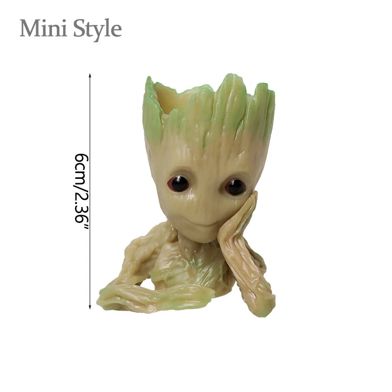 Modern Vases For Flowers Pot Groot Garden Pots Planters Anime Figurines Home Decoration Accessories Office Storage Pen Case