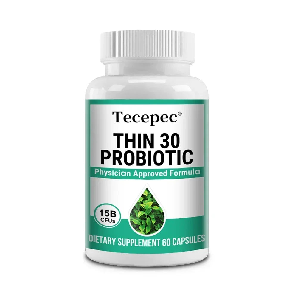 Best Probiotics - 6 Probiotic Strains - with Organic Apple Cider Vinegar, Green Tea Leaf Extract - Supports Gut Health