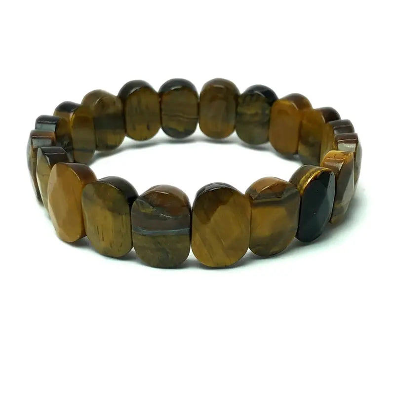 Multi-faceted beads 10x20mm bracelet Natural stone bracelet, agate, crystal quartz Simple bracelet Birthday Christmas Gifts