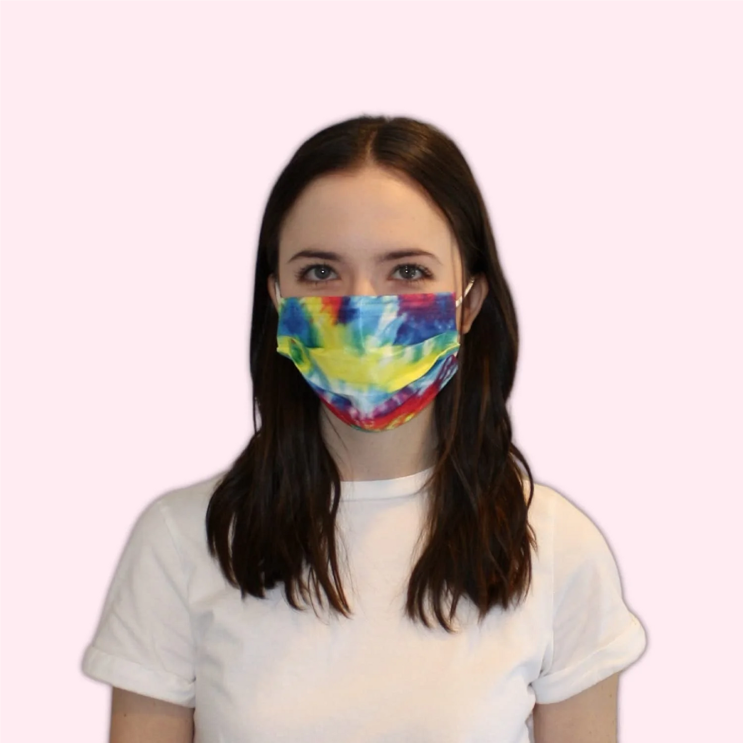 Protective Face Masks - Breathable 3 Layers of Bright Colors Face Mask for Adults- 50ct