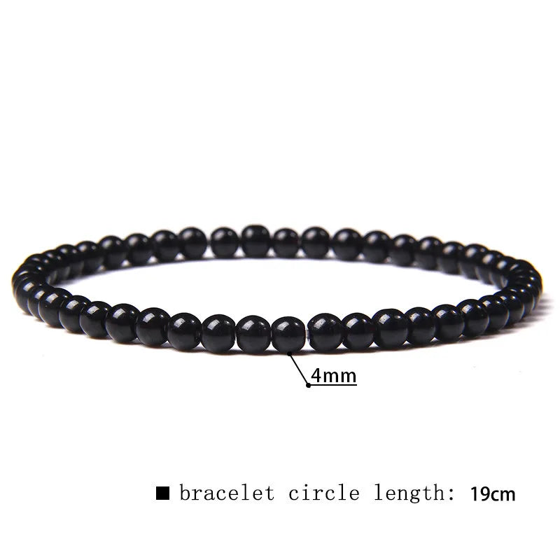 2024 New Stone Bracelet Natural Quartzs Cat Eye Jades Aquamarines Stone Bead Bracelet Stretch Bangle Jewelry Gift For Women Men