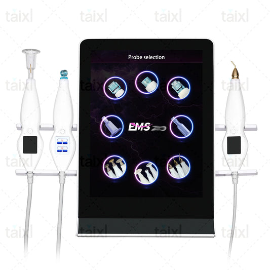 Cold  Hot Plasma 8 in 1 Diamond Stamp Ozone Plasma Skin Rejuvenation Anti-aging Facial Care Beauty Machine