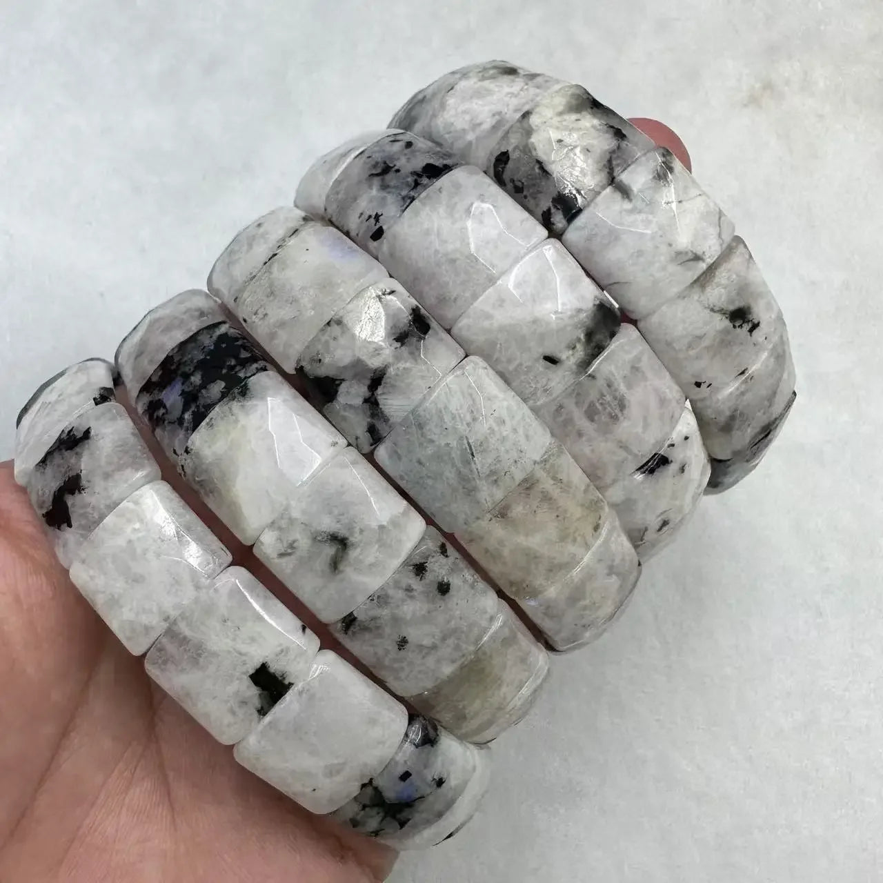 NEW Natural Indian Moonstone 13×15mm Stone Bracelet Gemstone Fashion Jewelry Christmas For Man For Woman Gift Wholesale