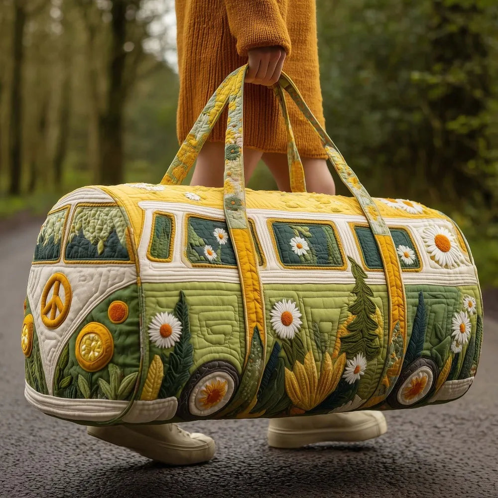 Adjustable Strap Quilted Duffle Bag 3D Quilting Craft Tote Bags Travel Duffel Bag Large Capacity Short-distance Handbag