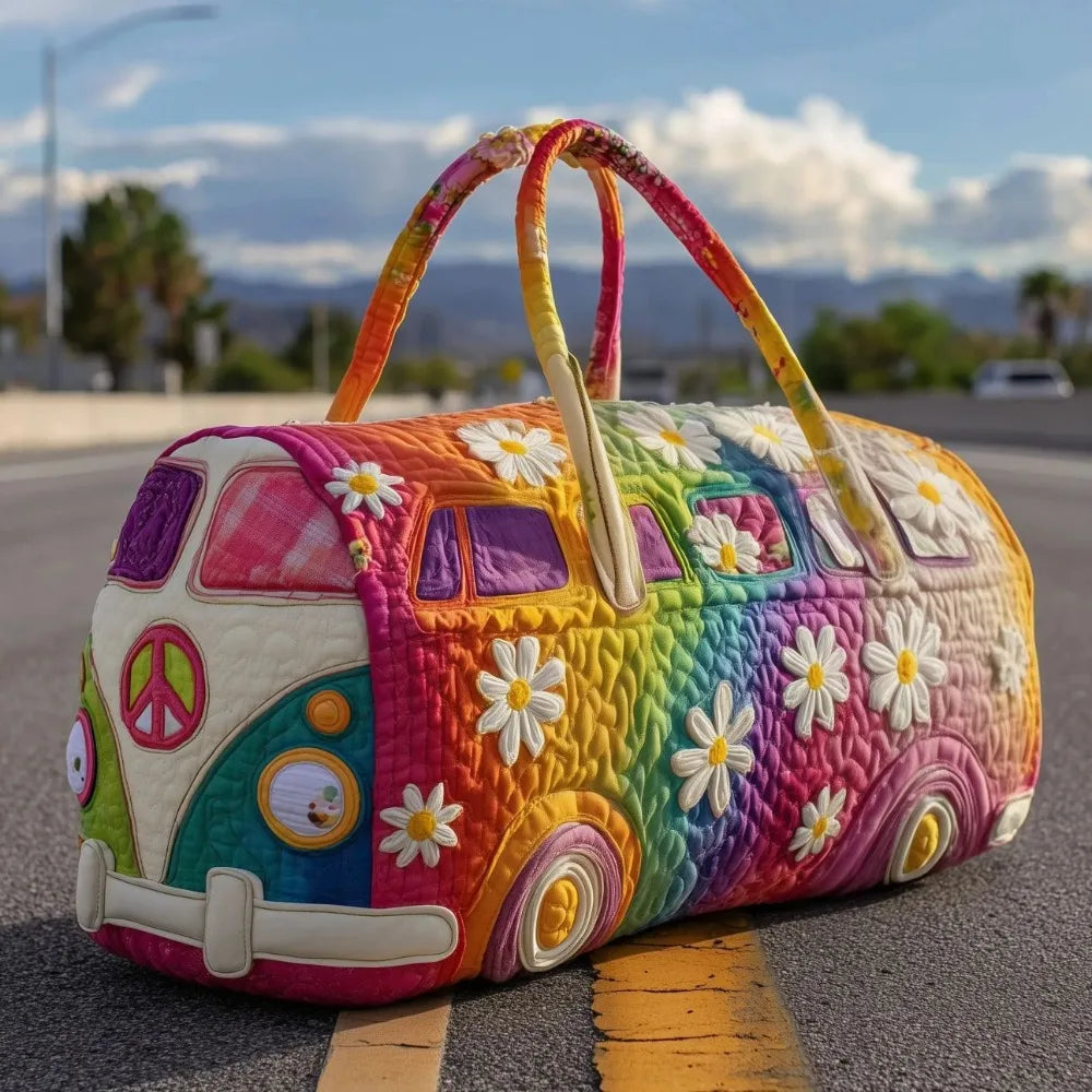 Adjustable Strap Quilted Duffle Bag 3D Quilting Craft Tote Bags Travel Duffel Bag Large Capacity Short-distance Handbag