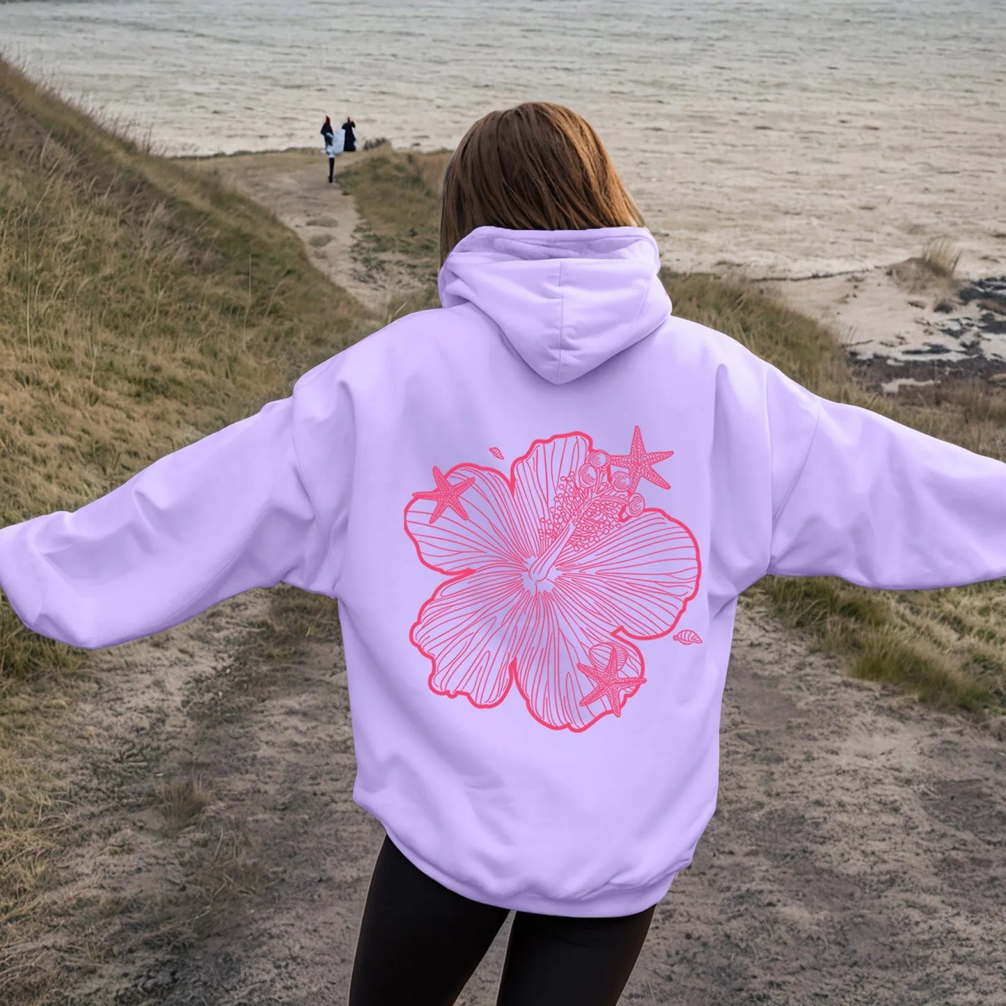 over Sized Hoodies for Women Women Hoodie Hooded Sweatshirt Casual Long Sleeve Pullover Loose Autumn Sweatshirt Long Sweatshirts
