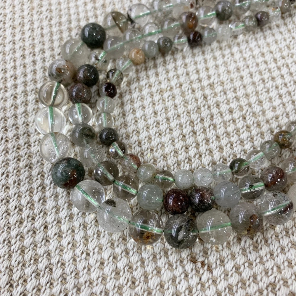 4 6 8 10 12mm Natural purple Stichtite Opal green Larimar stone Round Loose Beads For Jewelry Making DIY Bracelets Necklace 15''