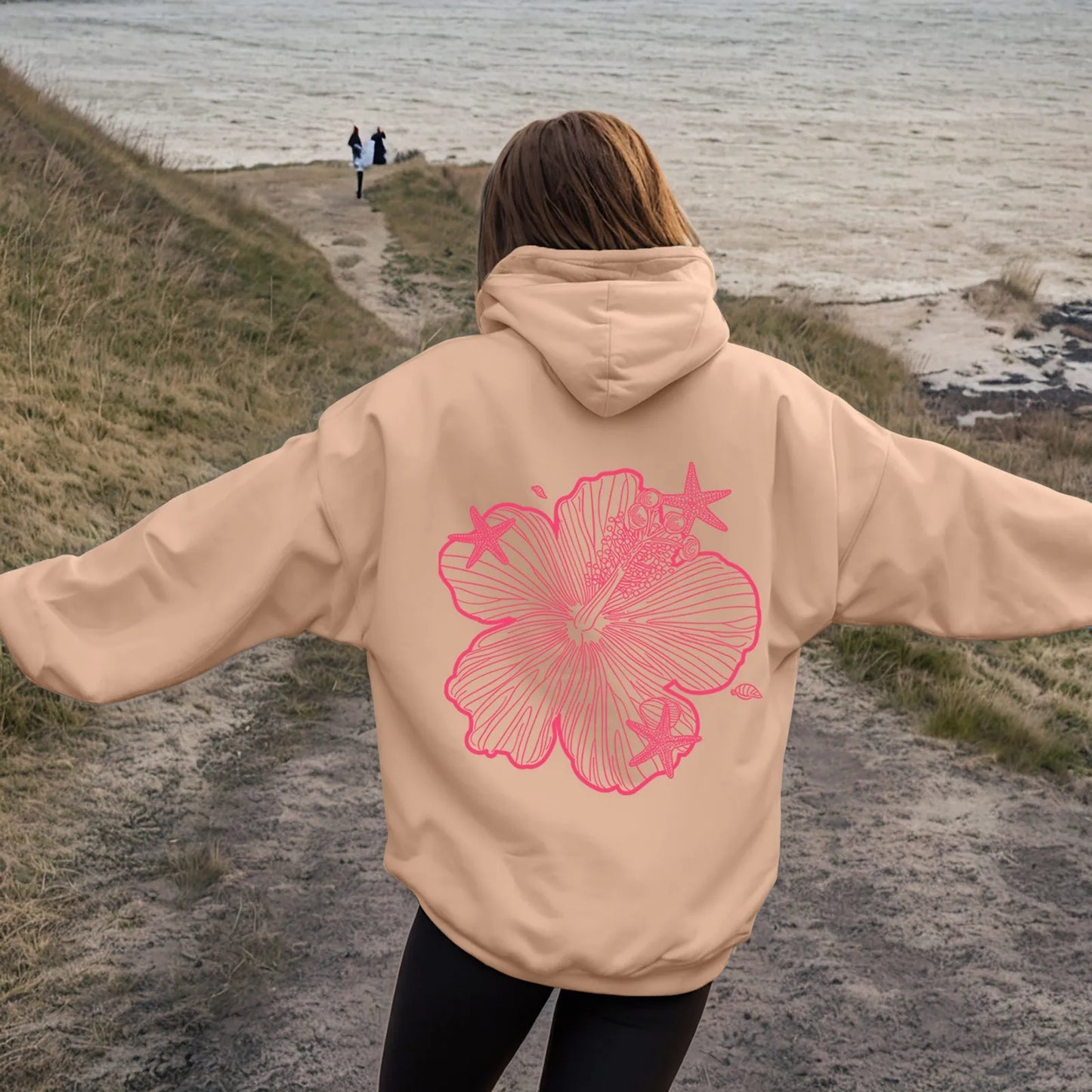 over Sized Hoodies for Women Women Hoodie Hooded Sweatshirt Casual Long Sleeve Pullover Loose Autumn Sweatshirt Long Sweatshirts