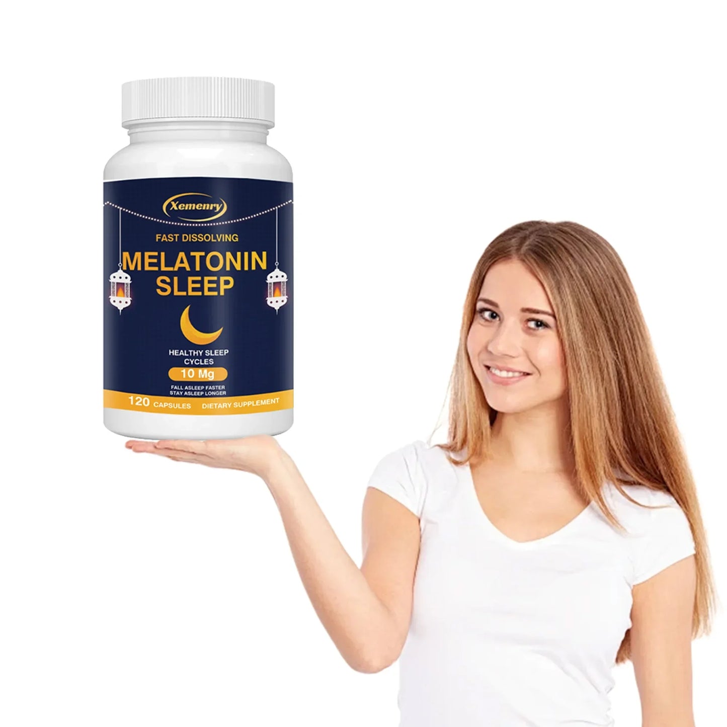 Melatonin Capsules - Promote Restful Sleep, Improve Sleep Quality, Improve Mood and Relieve Tension - 120 Capsules