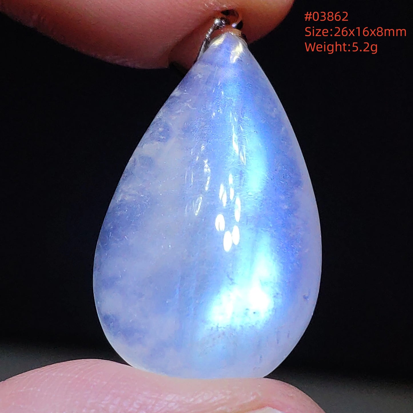 Natural Moonstone Blue Light Pendant Oval Beads Women Men Necklace 925 Silver Moonstone Pendant AAAAAA