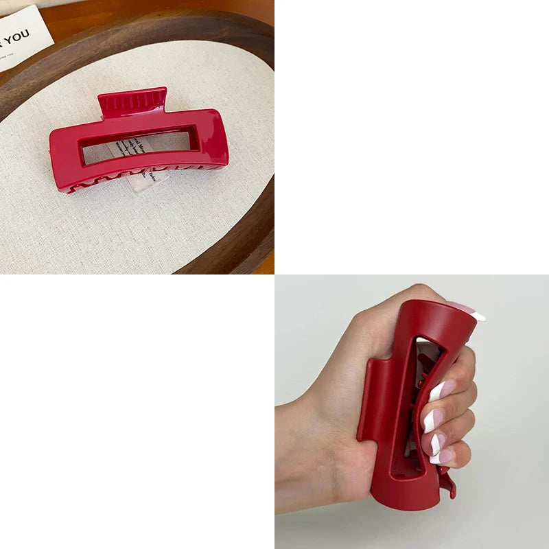 2025 New Soft Silicone Hair Claw Clips for Women Non Fragile Bendable Shark Clip Anti Drop Hairpin Headgear Does Not Hurt Hair