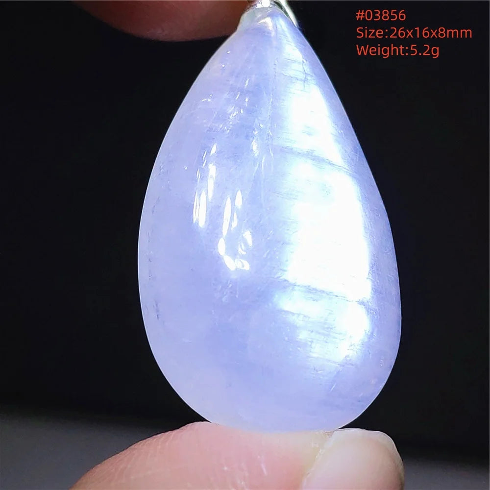 Natural Moonstone Blue Light Pendant Oval Beads Women Men Necklace 925 Silver Moonstone Pendant AAAAAA