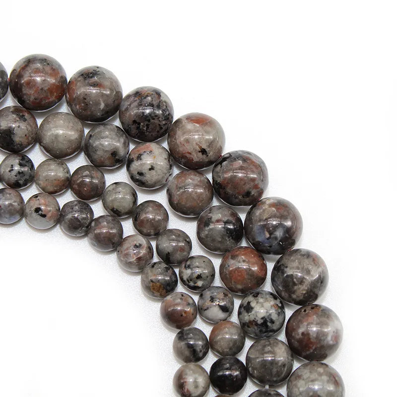 4 6 8 10 12mm Natural purple Stichtite Opal green Larimar stone Round Loose Beads For Jewelry Making DIY Bracelets Necklace 15''