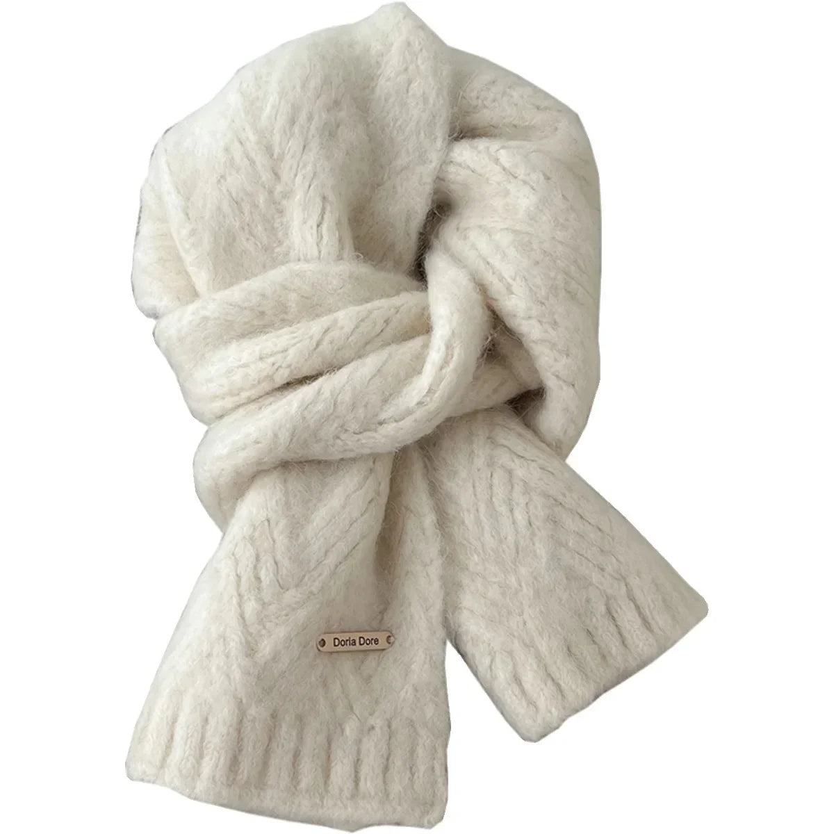 Albaca Alpaca Wool Scarf Women's Winter 2024 New High-End Feelknit Wool-Blend Korean Trendy Student Use Warm Scarf
