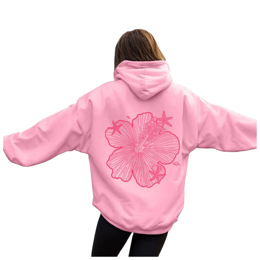 over Sized Hoodies for Women Women Hoodie Hooded Sweatshirt Casual Long Sleeve Pullover Loose Autumn Sweatshirt Long Sweatshirts