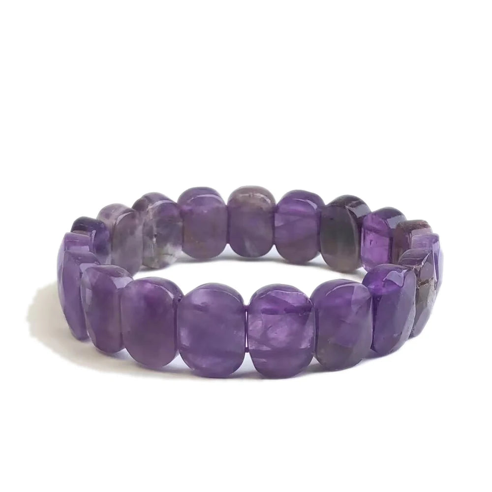 Multi-faceted beads 10x20mm bracelet Natural stone bracelet, agate, crystal quartz Simple bracelet Birthday Christmas Gifts